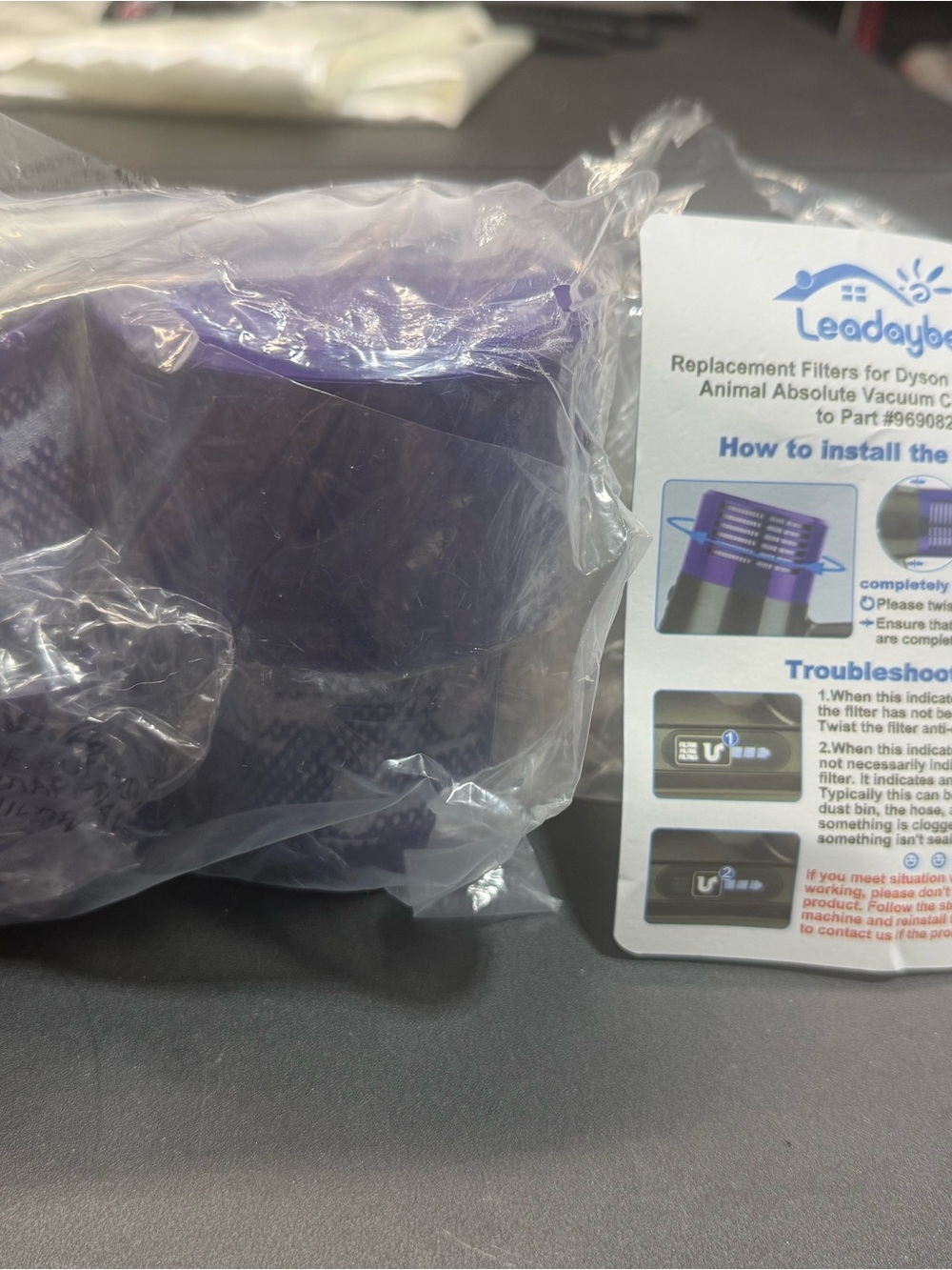 Replacement Vacuum Filter Cartridge - Purple